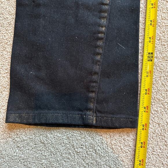 Lauren Jeans Co by Ralph Lauren Jeans Women's Size 10 Black with Gold Dust - Picture 8 of 11